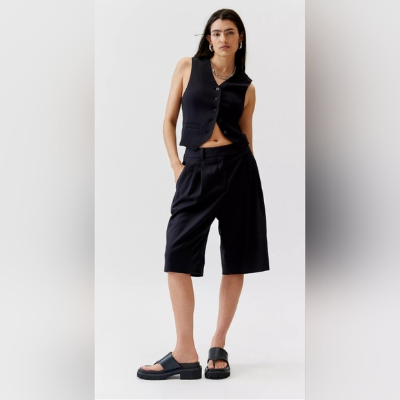 WILDFANG The Empower Wide Leg Short Black Plus Size 22W - Picture 4 of 12